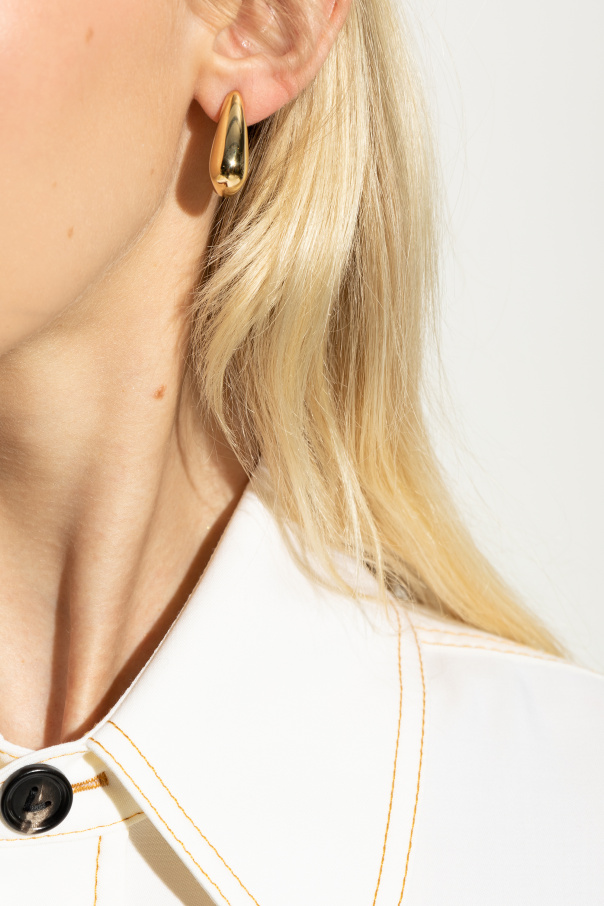 Bottega Veneta Geometric fin-shaped earrings