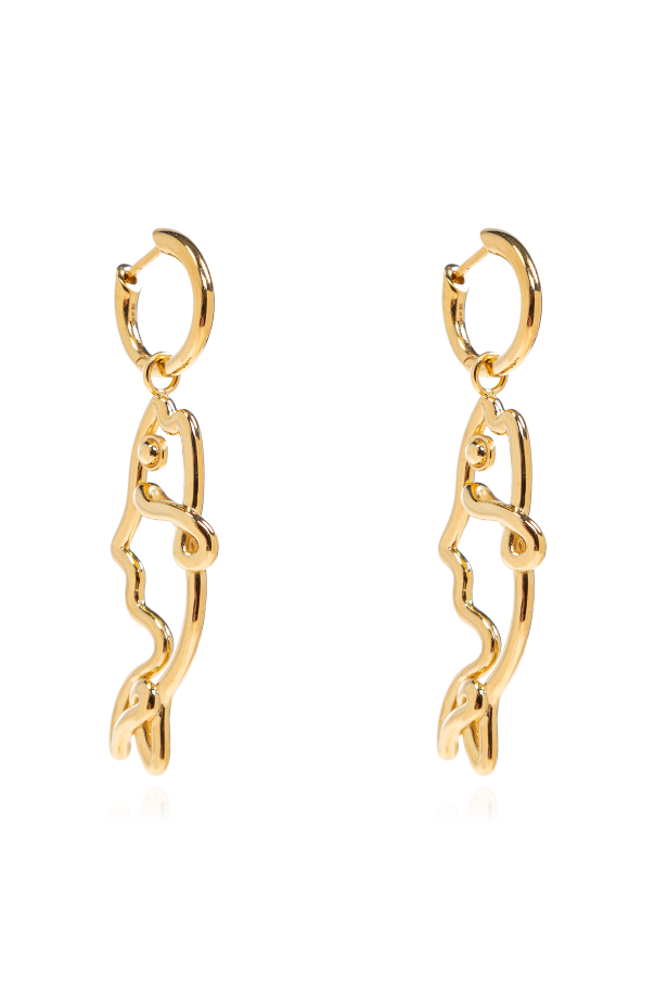 Fish-shaped earrings od Bottega Veneta