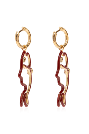 Pendientes con colgante en forma de pez