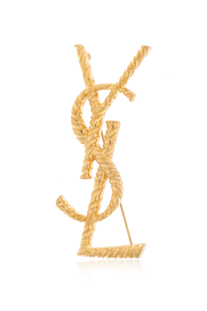 Brooch in the shape of logo od Saint Laurent