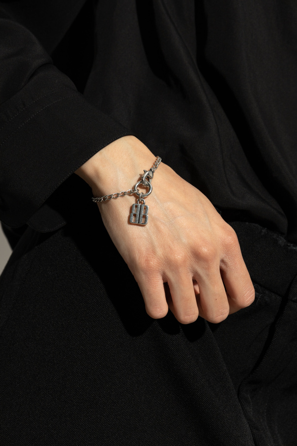 Balenciaga Pulsera con colgante en forma de logo