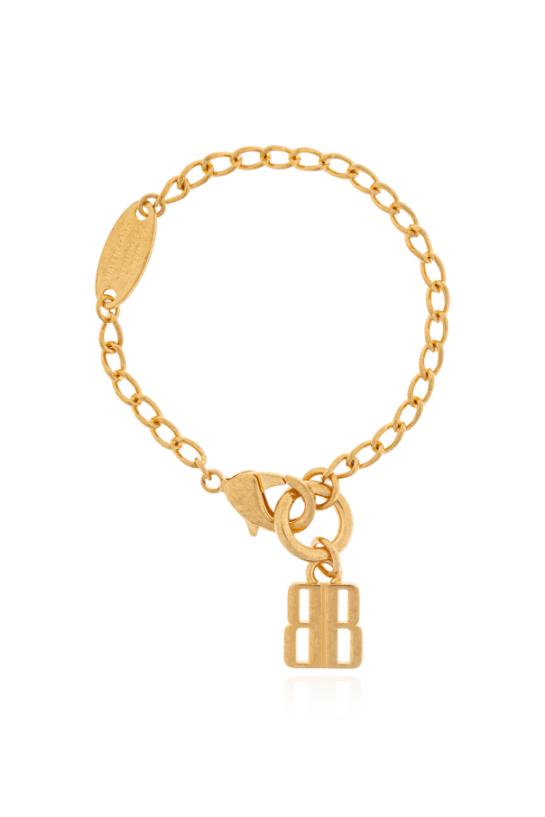 Balenciaga Pulsera con colgante en forma de logo