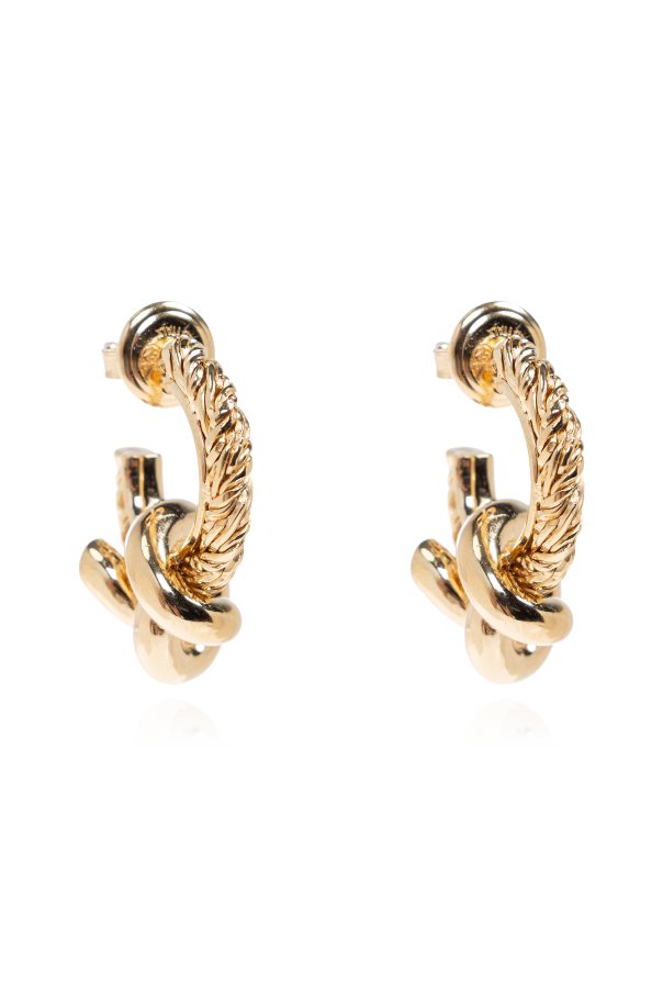 Silver earrings od Bottega Veneta