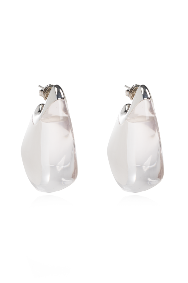 Silver earrings od Bottega Veneta