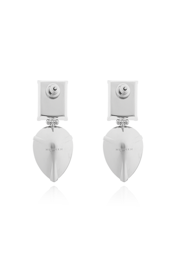 Alexander McQueen Kolczyki z połyskującymi kryształami