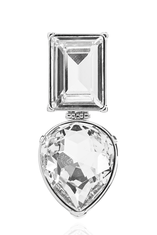 Alexander McQueen Kolczyki z połyskującymi kryształami