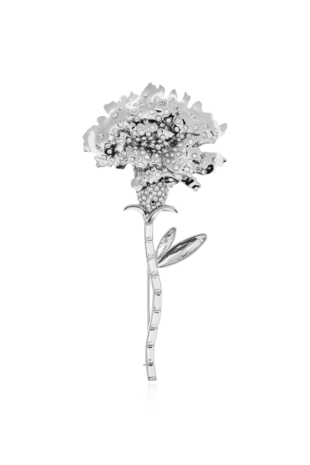 Silver Pin with shimmering appliqués Alexander McQueen - Vitkac GB