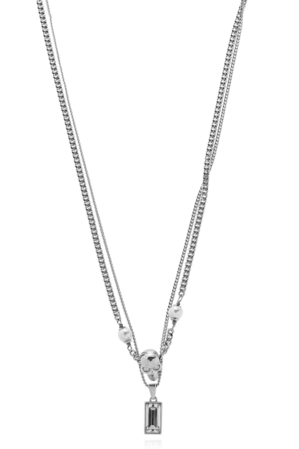 Necklace with shimmering crystals od Alexander McQueen