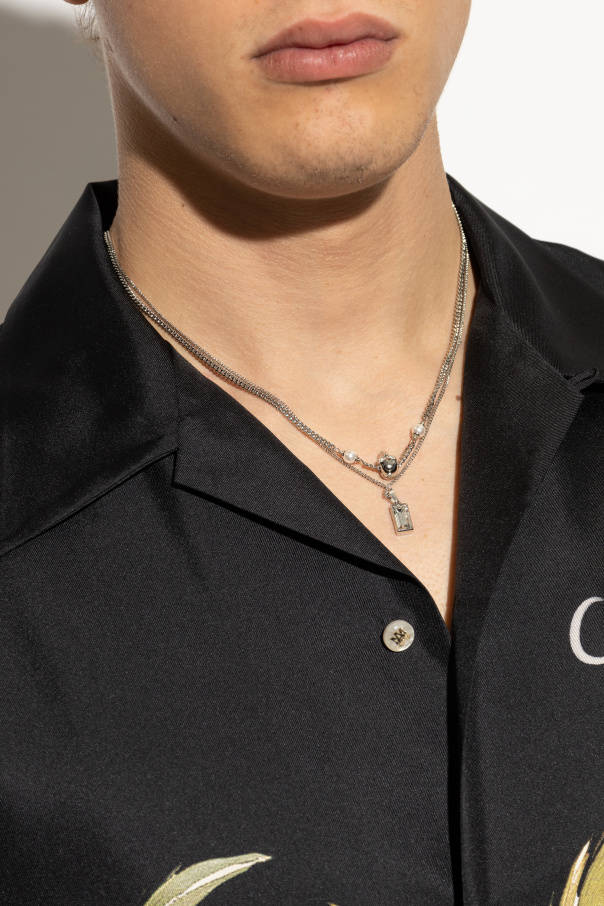 Alexander McQueen Collar con cristales brillantes