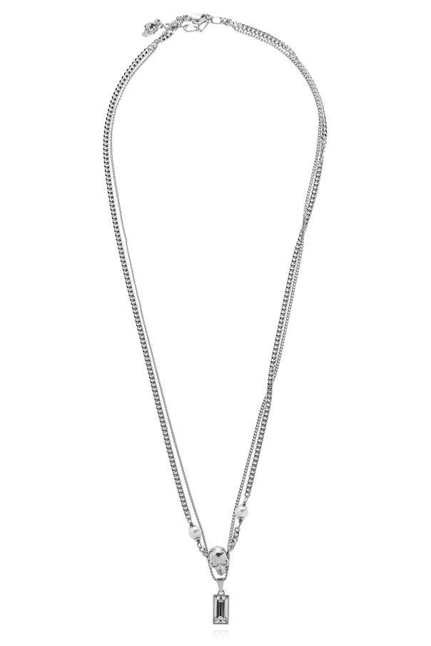 Alexander McQueen Collar con cristales brillantes
