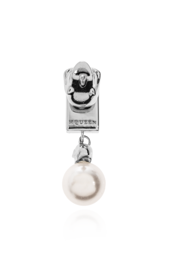Alexander McQueen Single pearl earring
