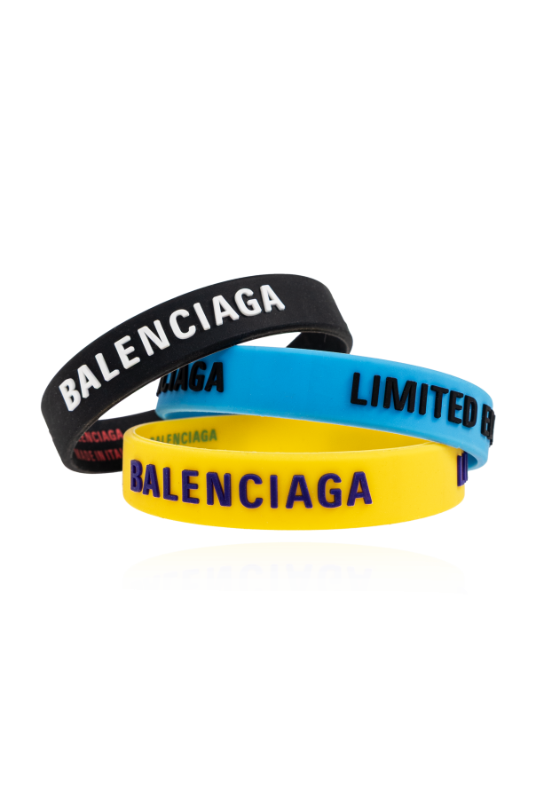 Three silicone bracelets od Balenciaga