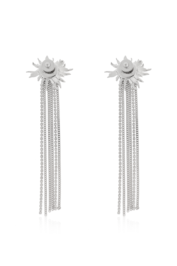 Earrings with shimmering crystals od Alexander McQueen