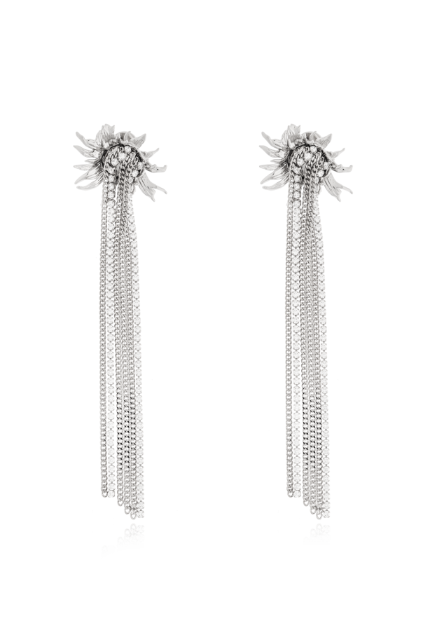 Alexander McQueen Pendientes con cristales relucientes