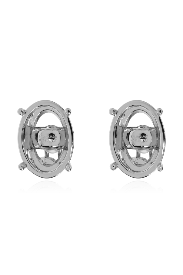 Brass earrings od Balenciaga