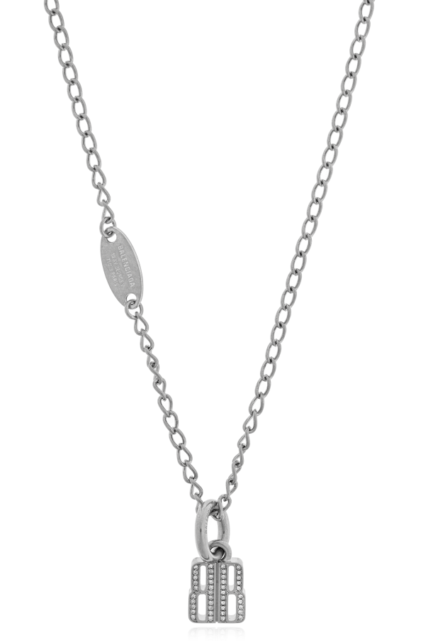 Necklace with a pendant adorned with sparkling crystals od Balenciaga