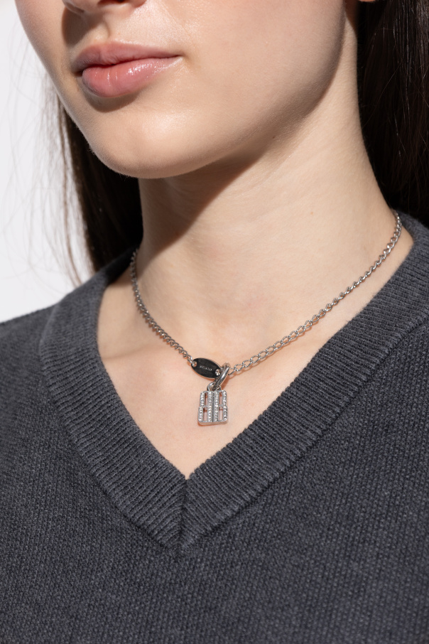 Balenciaga Collar con colgante de cristales brillantes