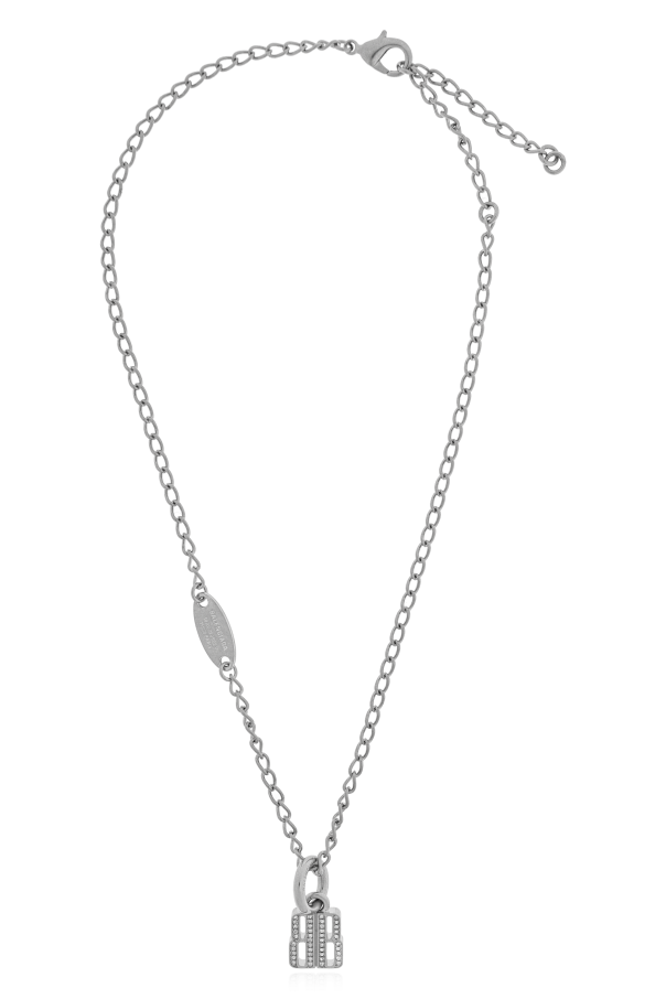Balenciaga Collar con colgante de cristales brillantes