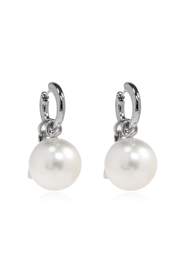 Brass earrings od Balenciaga