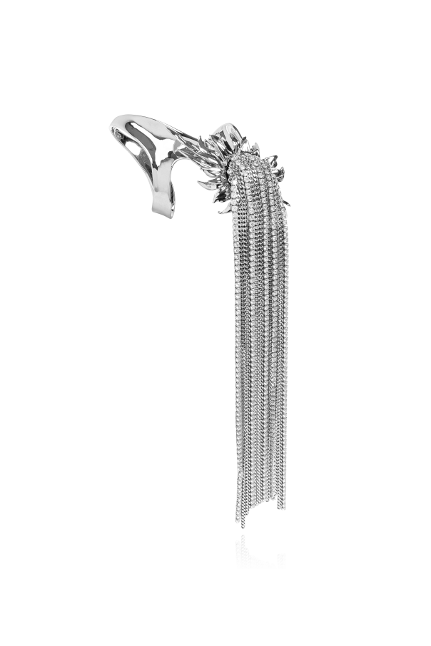 Alexander McQueen Bransoleta z połyskującymi kryształami