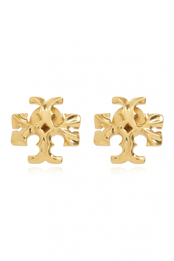 Tory Burch Brass earrings with logo