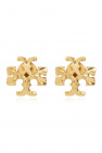 Tory Burch Brass earrings with logo