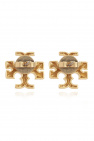 Tory Burch Brass earrings with logo