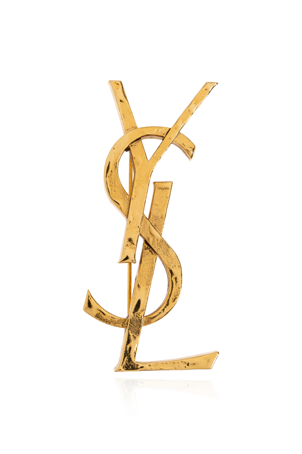Brooch in the shape of a logo od Saint Laurent