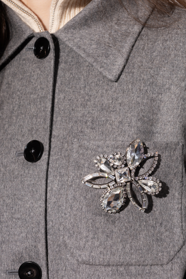 Alexander McQueen Brass brooch