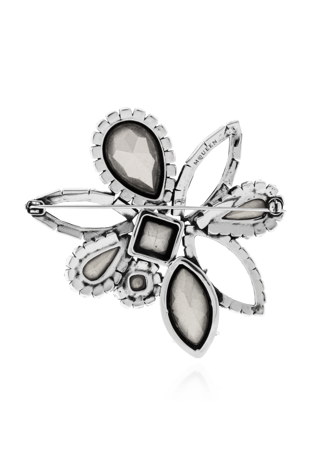 Alexander McQueen Brass brooch