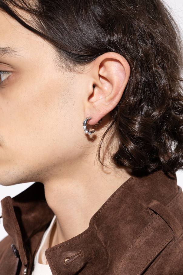 Alexander McQueen Single brass earring