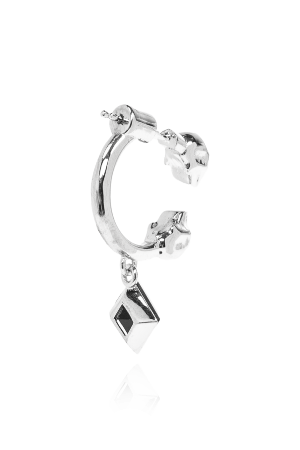 Alexander McQueen Single brass earring