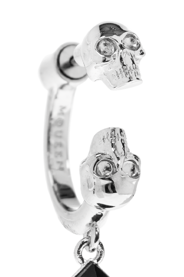 Alexander McQueen Single brass earring