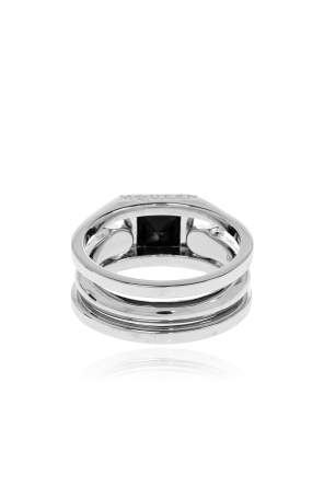 Alexander McQueen Anel duplo em latão