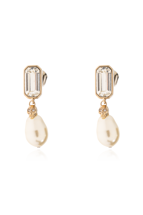 Brass earrings od Alexander McQueen