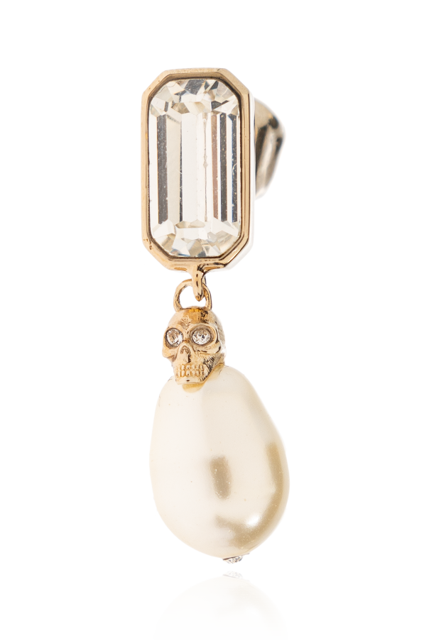 Alexander McQueen Brincos de latão