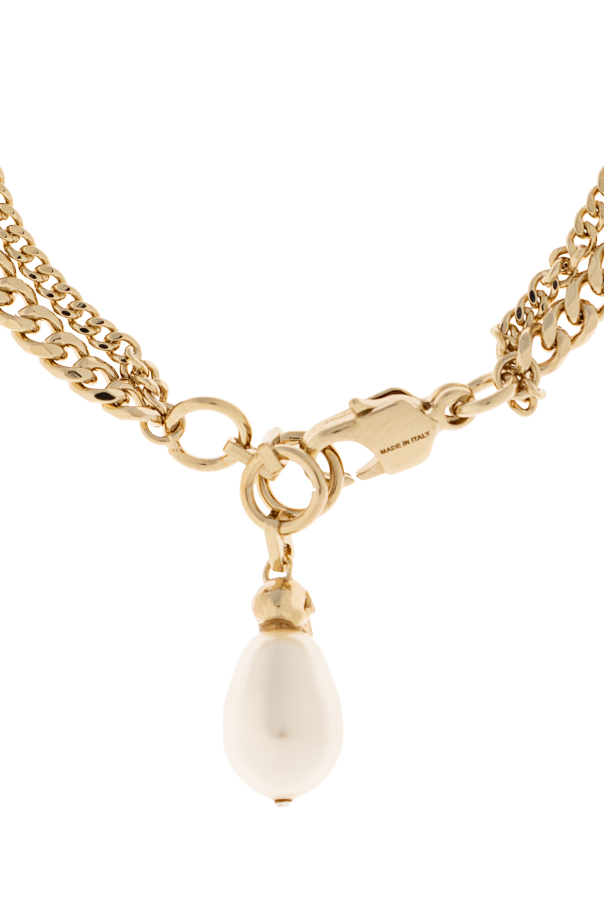 Alexander McQueen Mosiężna bransoleta