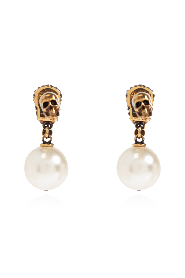 Alexander McQueen Earrings with shimmering crystals