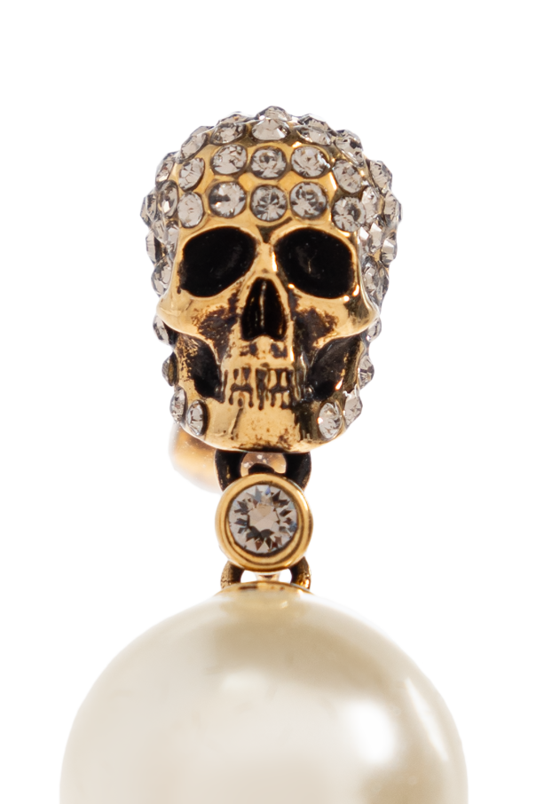 Alexander McQueen Earrings with shimmering crystals