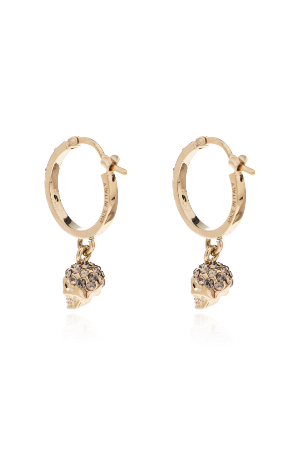 Alexander McQueen Earrings with shimmering crystals