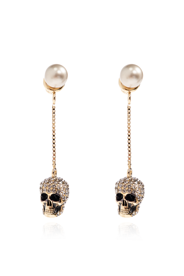 Earrings with a distinctive skull motif od Alexander McQueen