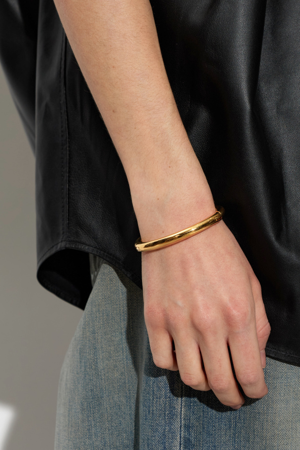 Balenciaga Pulsera con logo grabado