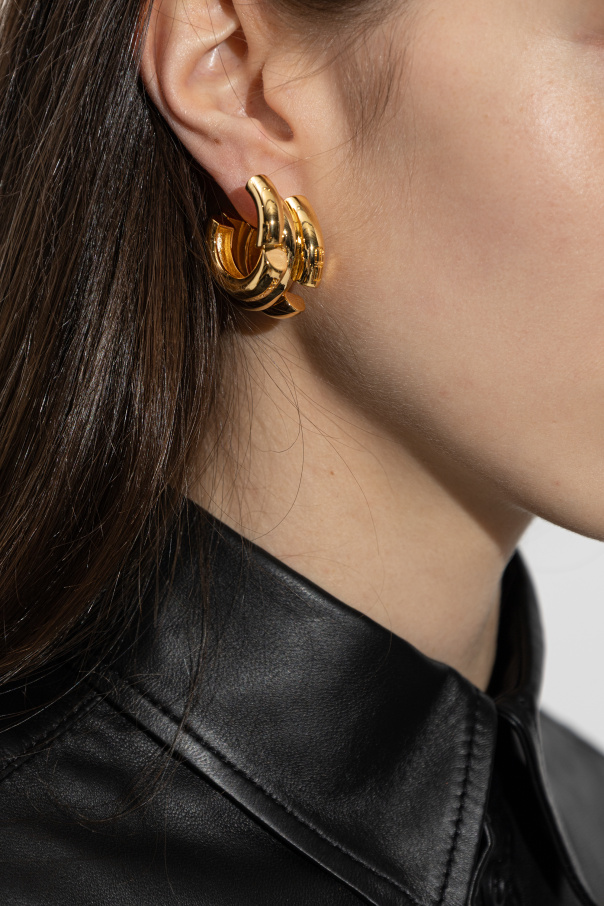 Balenciaga Pendientes con logo grabado