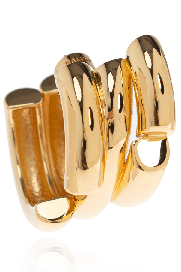 Balenciaga Pendientes con logo grabado