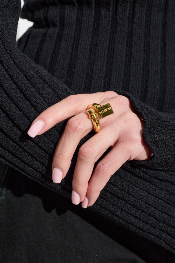 Balenciaga Ring with engraved logo