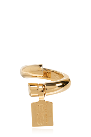 Ring with engraved logo