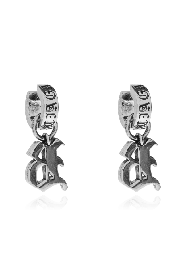 Balenciaga Pendientes con logotipo grabado