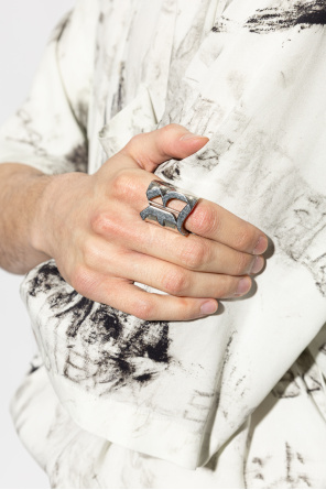 Signet ring with logo od Balenciaga