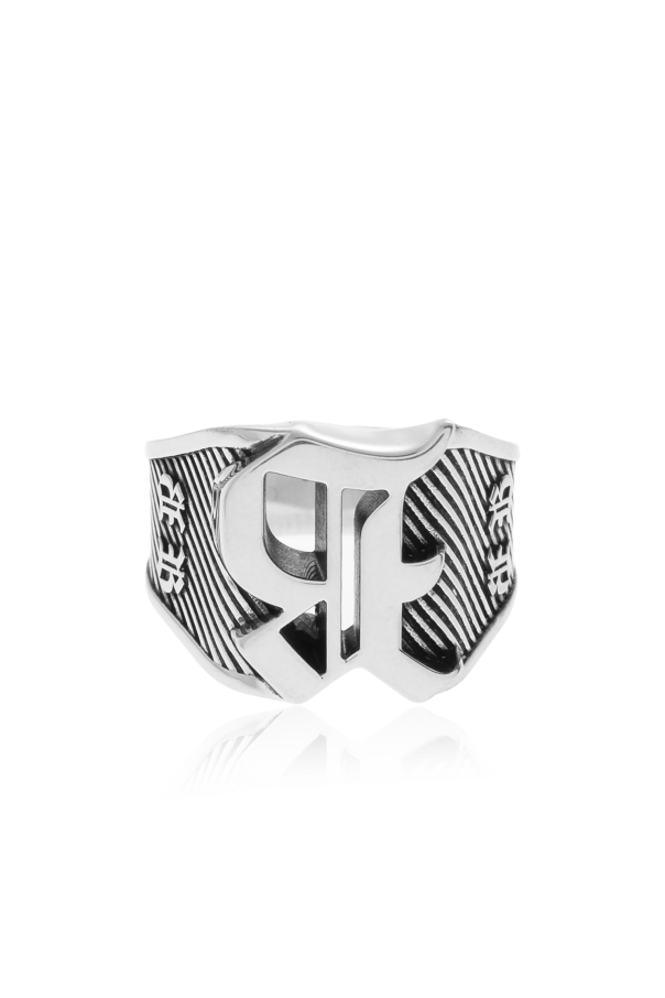 Signet ring with logo od Balenciaga