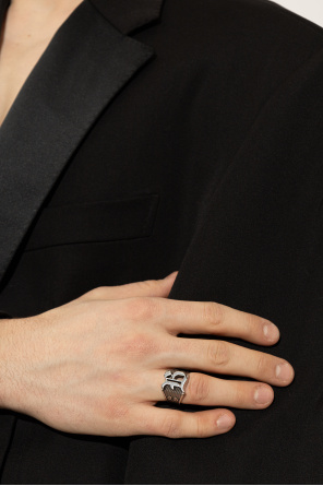 Signet ring with logo od Balenciaga